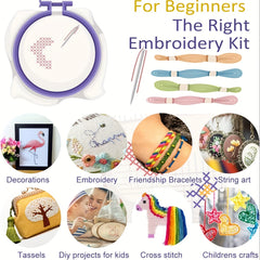50pcs Rainbow Embroidery Cross Stitch Threads Bracelets Crafts Floss