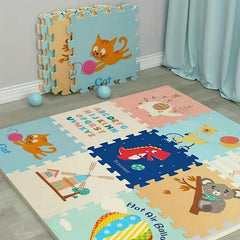 Interlocking Foam Baby Play Mat Floor Tiles for Crawling, Soft Kid Rug