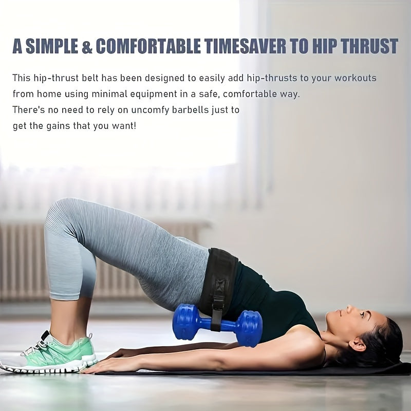 Hip Thrusting Belt Waist Weighted Training Belt Adjustable for Dumbbell Lifting