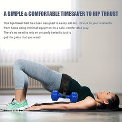 Hip Thrusting Belt Waist Weighted Training Belt Adjustable for Dumbbell Lifting
