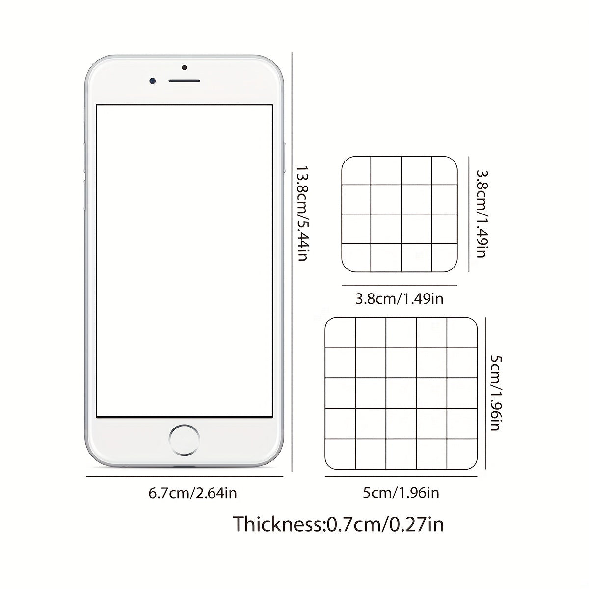 2pcs Acrylic Stamp Handles for Perfectly Aligned Stamping Results