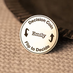 Custom Decision Coin for Couples Stainless Steel Gift Anniversary
