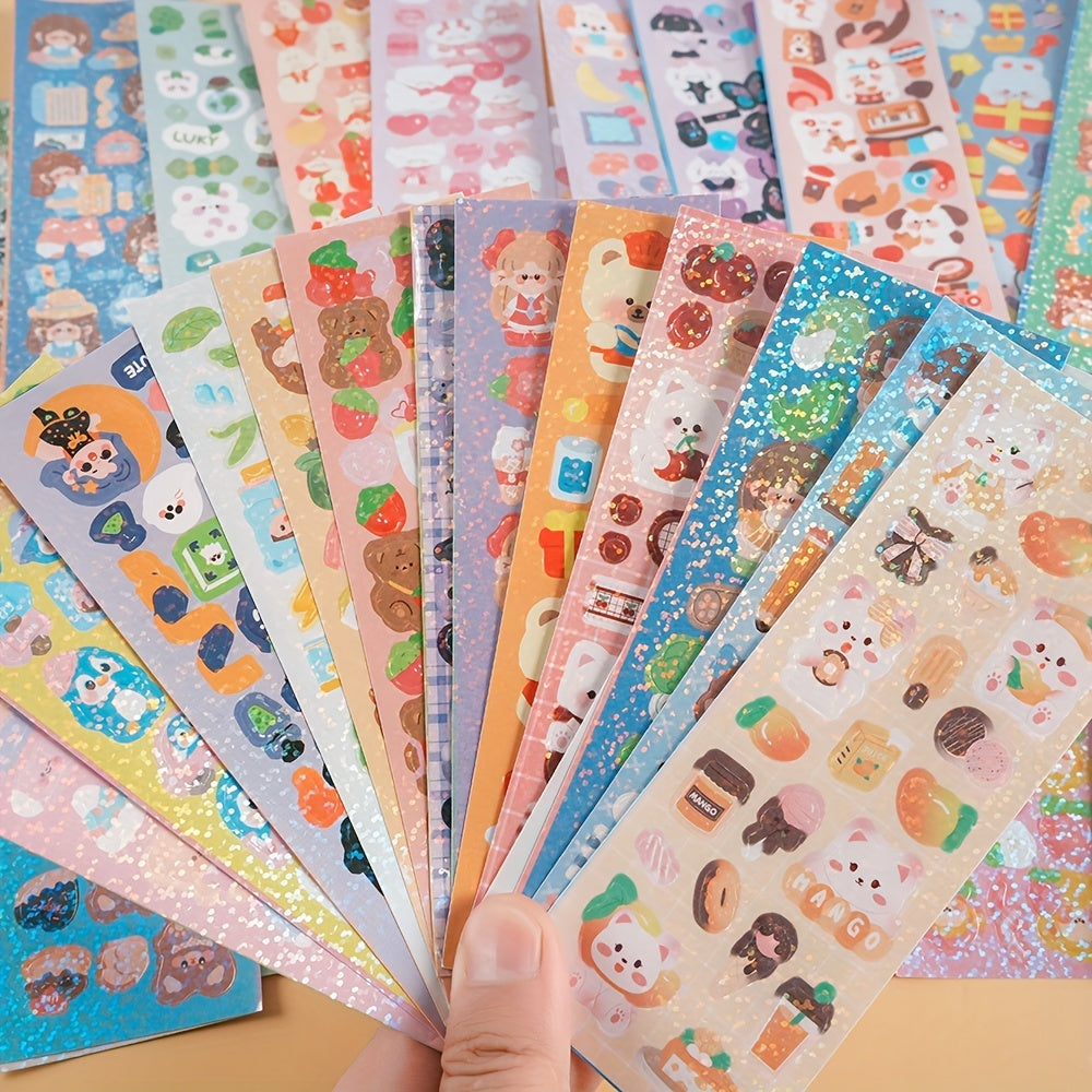 200 Unique Laser Stickers for Girls - Perfect for DIY Journals & Toys