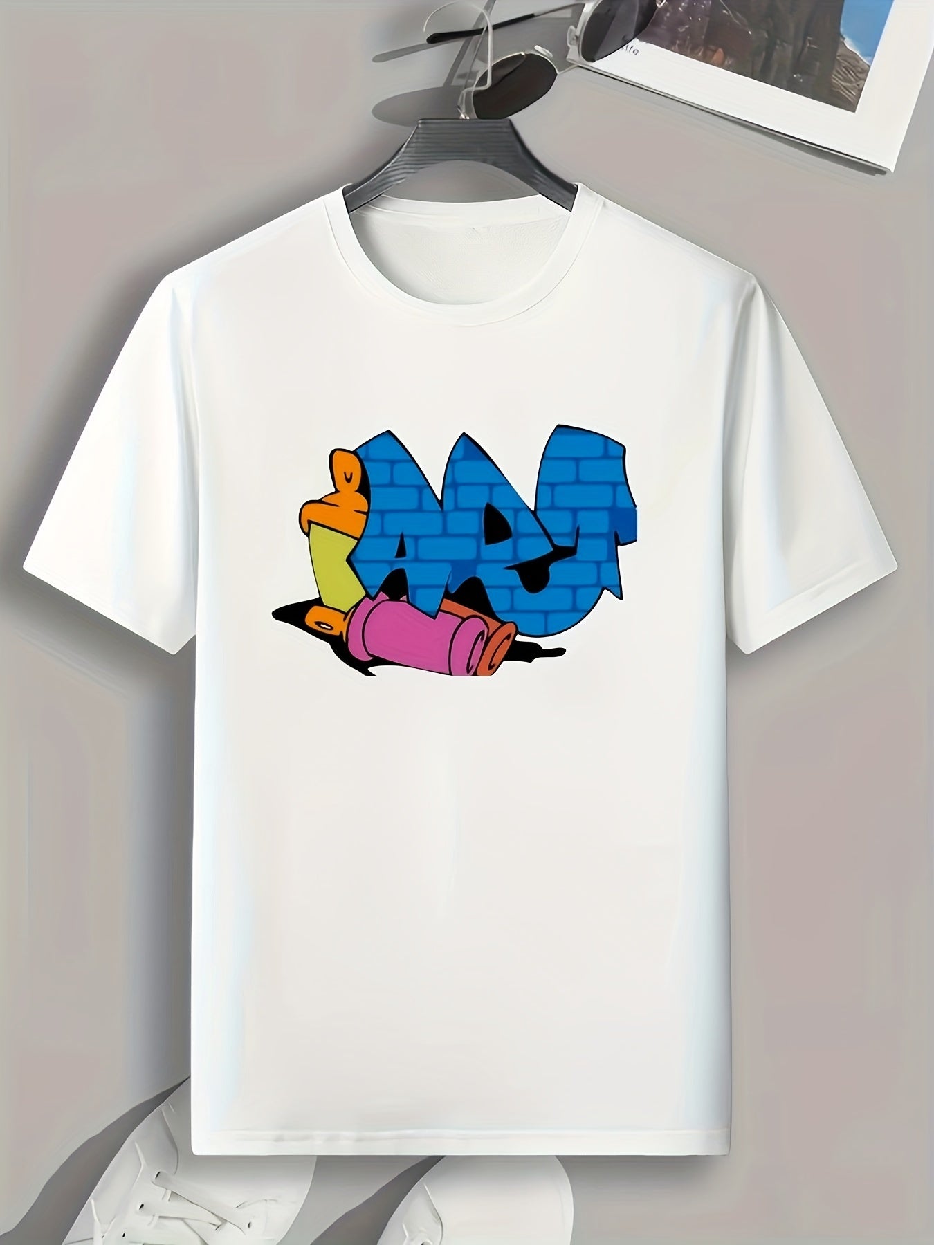 Cartoon Print Men's Graphic T shirt Casual Comfy Tees For Summer