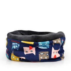 Women Baggy Beanie Hat Stretch Infinity Scarf Head Wrap Cap