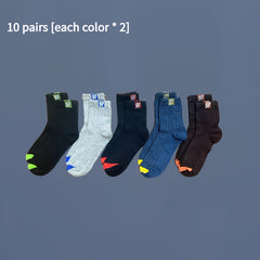 10 Pairs Deodorant Quarter Socks for Men Women