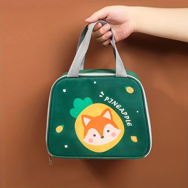 Children Insulation Bag Lunch Box Student Dinosaur Fox Lunch Bag Cartoon