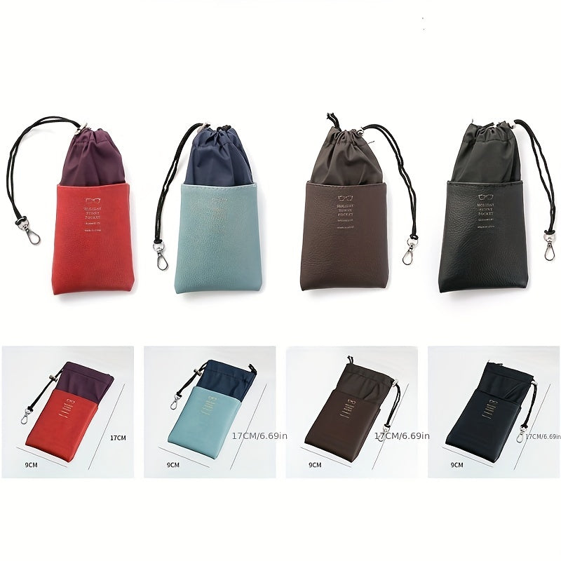 Mini Sunglasses Pouch Drawstring Glasses Dustproof Bag Lightweight