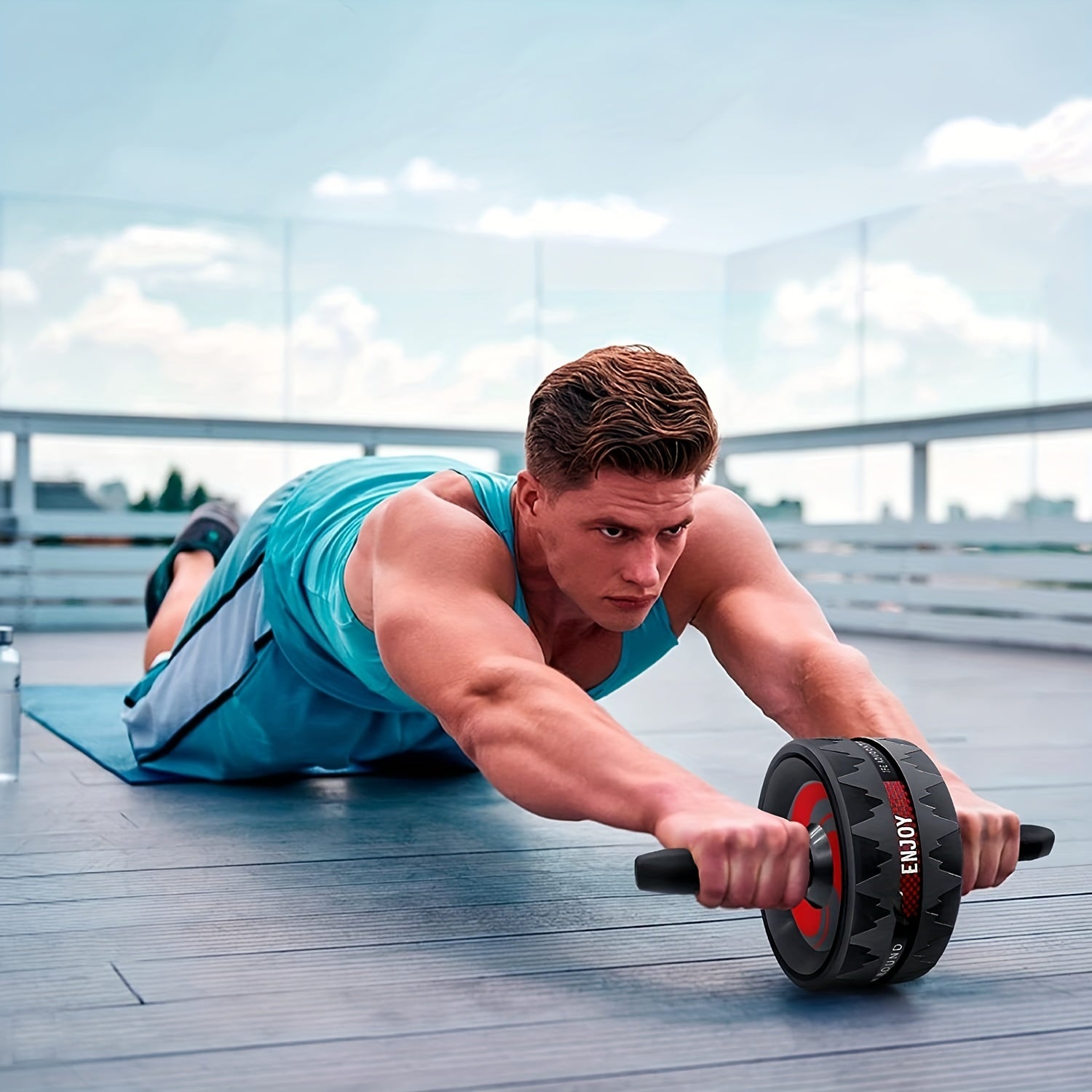 Ab Roller Wheel Core Strength Training Equipment For Men And Women
