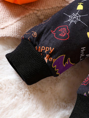 Kids Pumpkin Costume Set Halloween Party Sweatshirt Pants