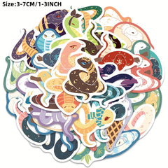 40pcs Cartoon Block Snake Series Graffiti Stickers for Laptop Helmet Desktop Wat