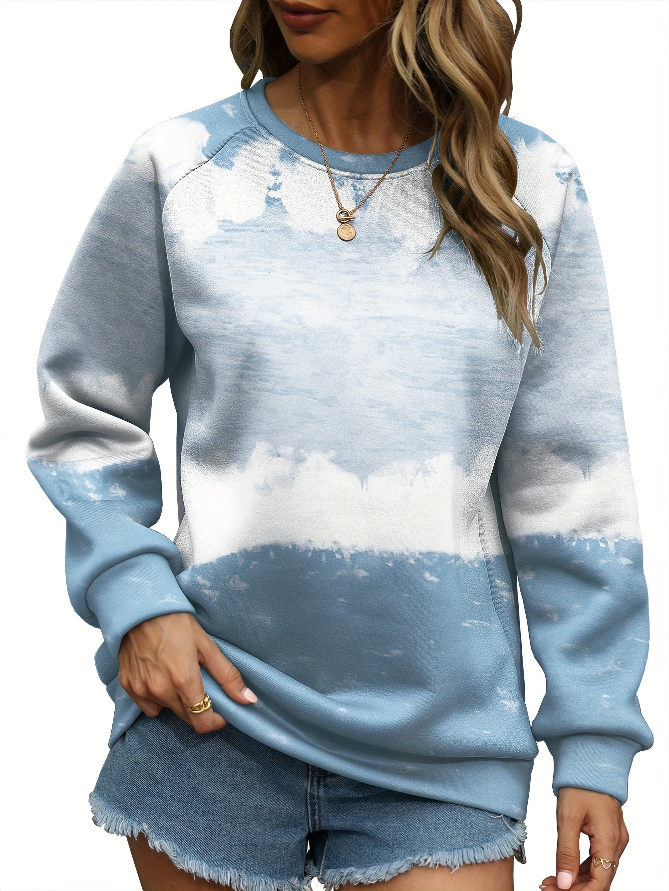 Casual Long Sleeve Crew Neck Sweatshirt for Women