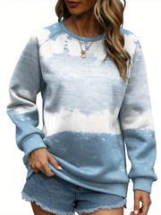 Casual Long Sleeve Crew Neck Sweatshirt for Women