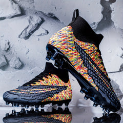 Unisex AG Cleat Soccer Shoes High Top Professional Outdoor Training Shoes