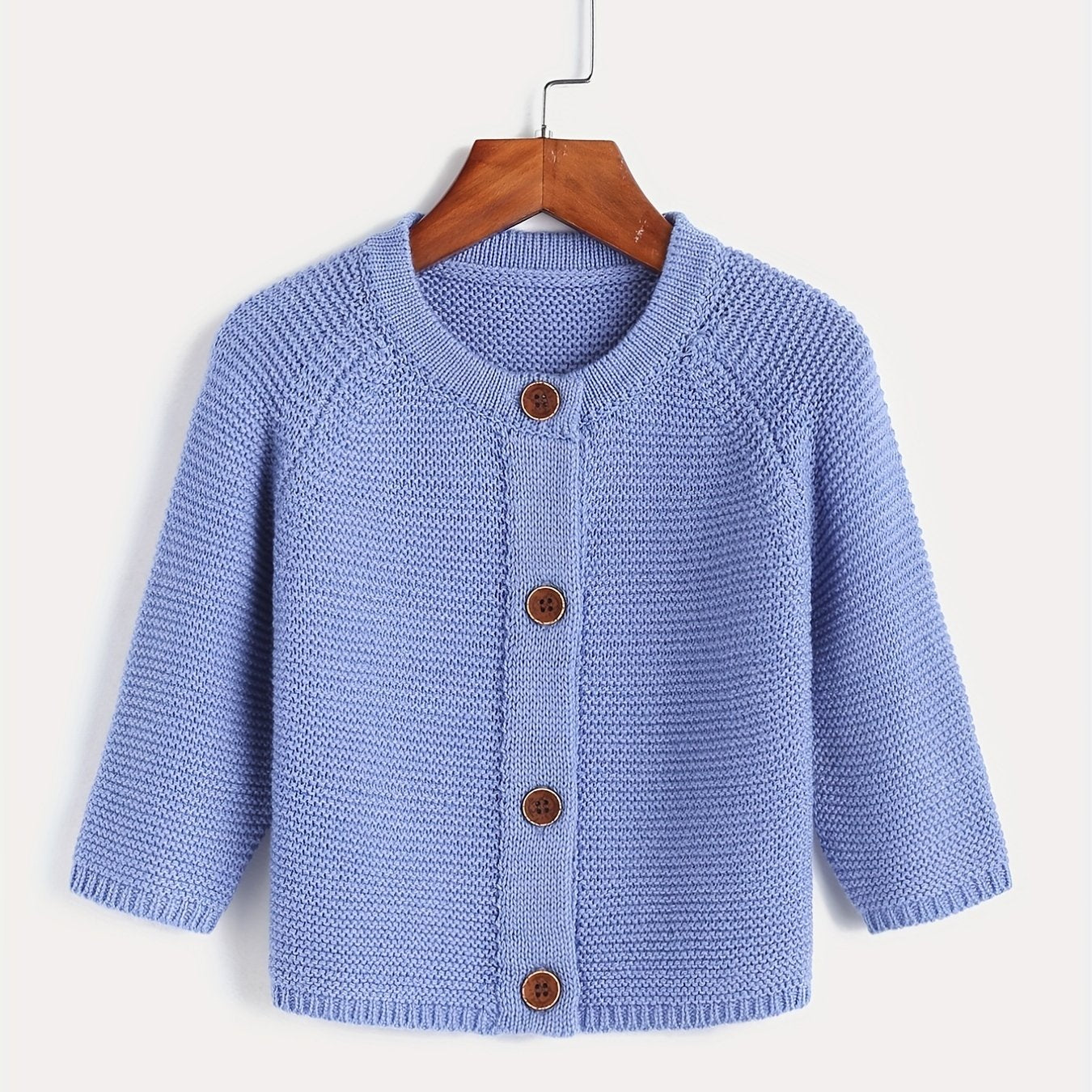 Girls Long Sleeve Button Down Knit Cardigan Casual Sweater Coat