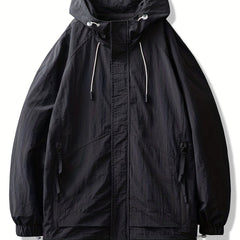 Men's Lightweight Windbreaker Zip Up Coat