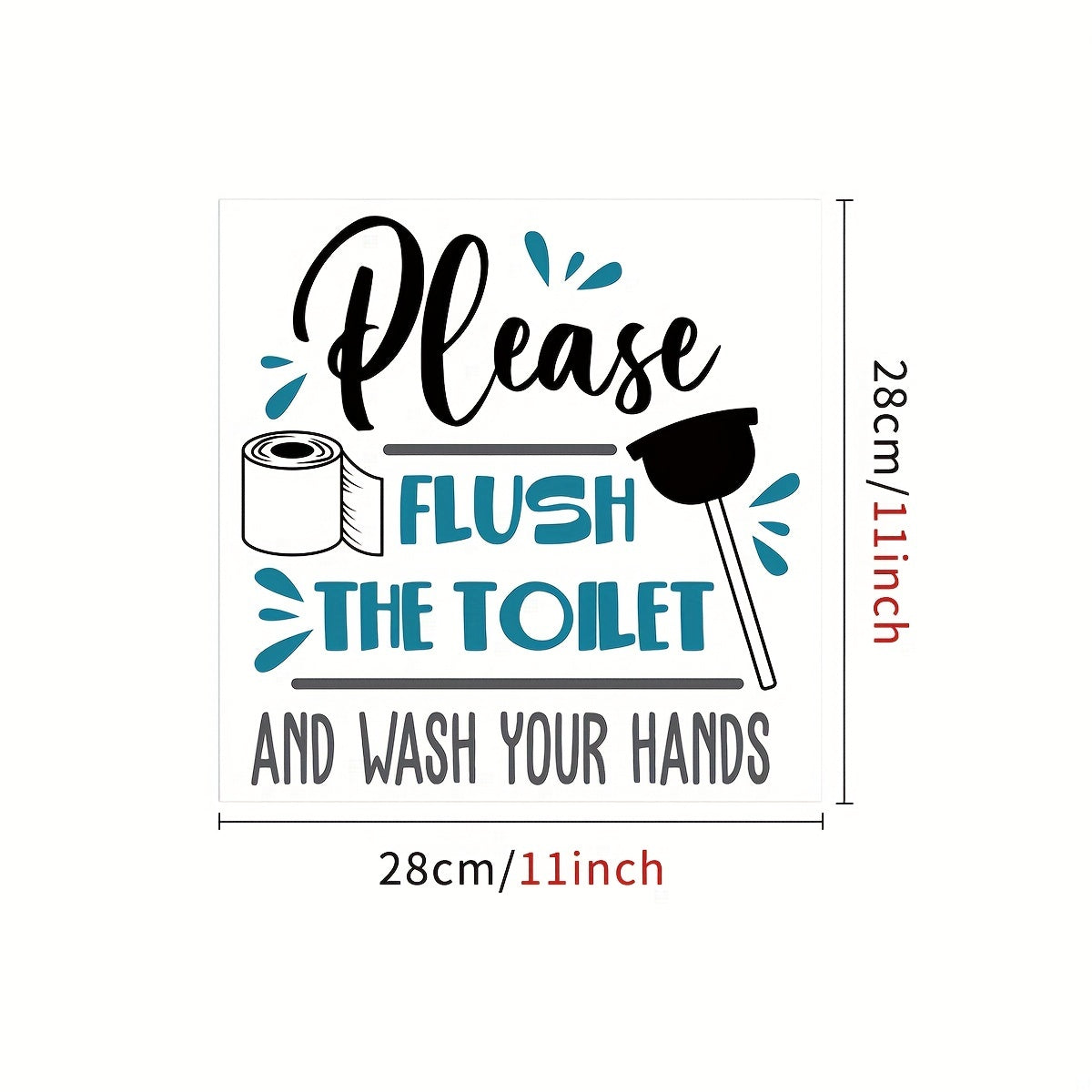 Funny Decorative Toilet Seat Decal Waterproof Self Adhesive Sticker