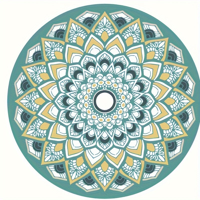 Colorful Round Yoga Mat Non-Slip Indoor/Outdoor Fitness Mat