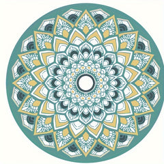 Colorful Round Yoga Mat Non-Slip Indoor/Outdoor Fitness Mat