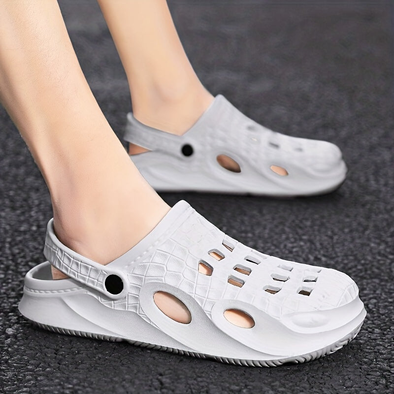 Men's Lightweight Hollow Out Sandals Slip On Clogs