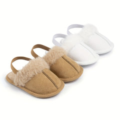 Cozy Fleece House Shoes For Baby Girls