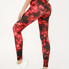 Tie Dye Soft Leggings High Waisted Tummy Control Workout Yoga Leggings