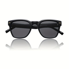 OUWEN Small Square Polarized Sunglasses Retro UV400 Protection VF2223A