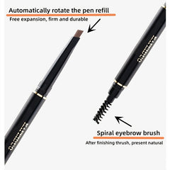 Waterproof Double Head Eyebrow Pencil in 5 Colors