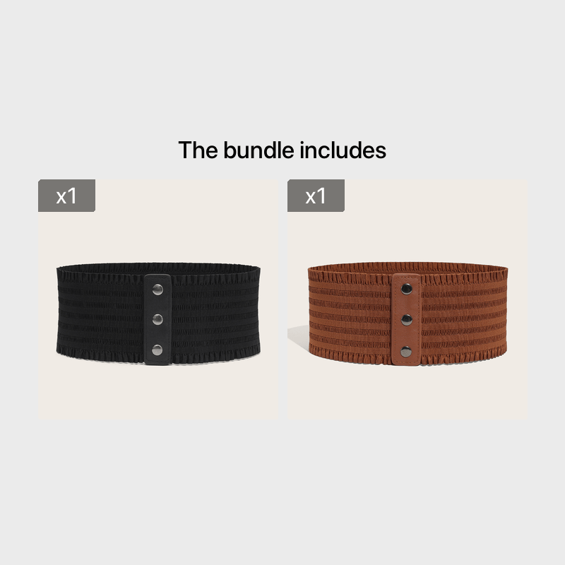 Women's Stretchy Dress Belts Elastic Corset Waistband