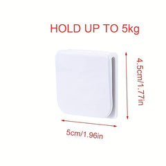 2pcs Adhesive Shower Curtain Clip Hold Up To 5kg