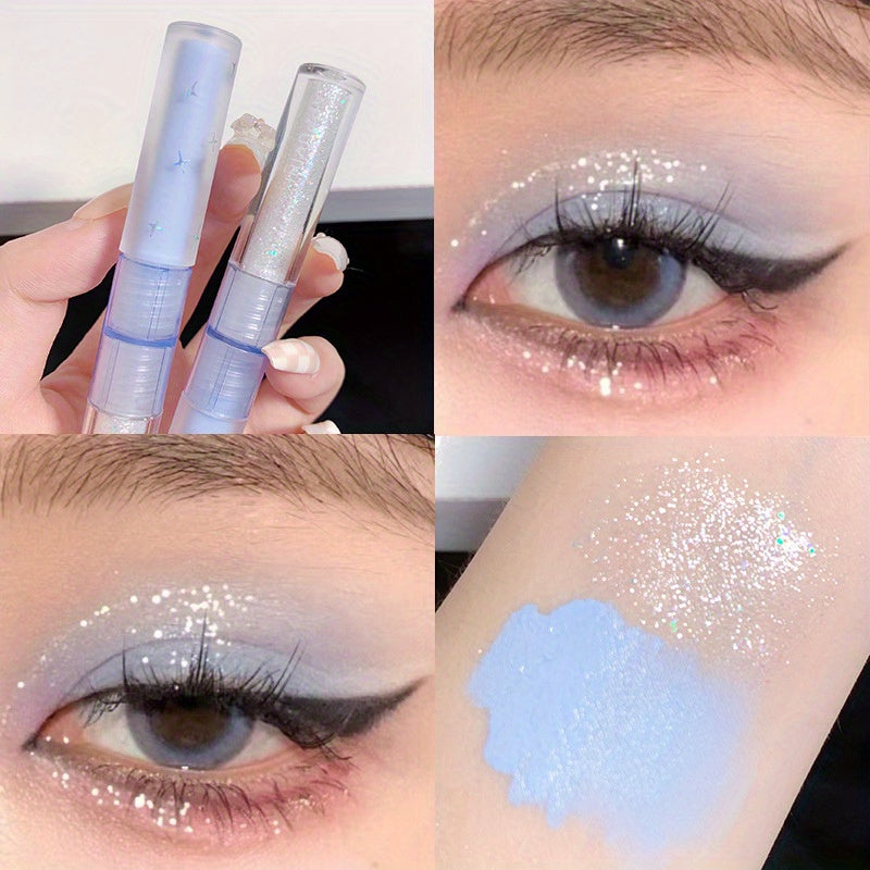 Mermaid Tears Liquid Eyeshadow Stick Matte Sequins for Brightening Eyes