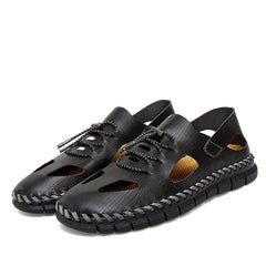 Men's Casual Stitched Sandals with Assorted Colors