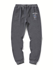 Men s Rose Print Drawstring Sweatpants