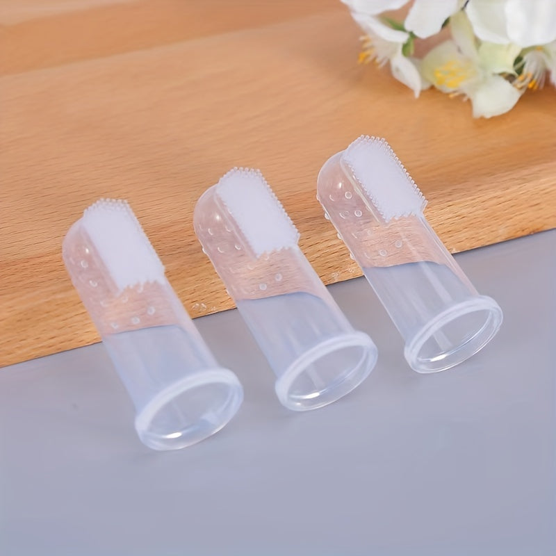 Portable Baby Silicone Finger Brush for Oral Cleaning