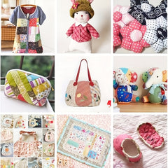 8pcs Floral Printed Fabric Sewing Quilting Material Handcraft Patchwo