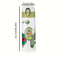 16oz Stainless Steel Insulated Water Bottle - Outdoor Travel Fitness Gift