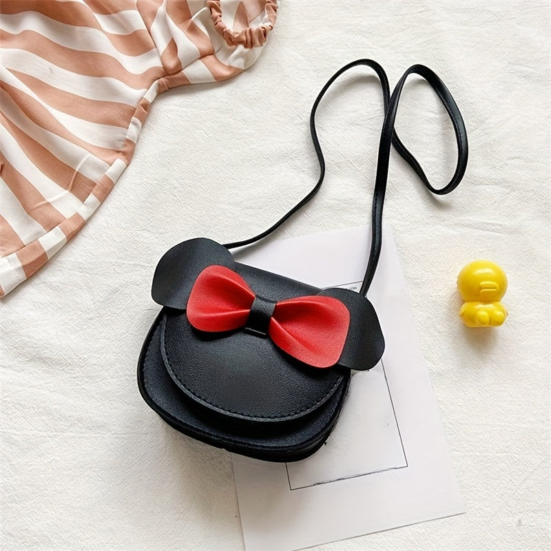 Kids Girls Mouse Ear Bow Crossbody Bag with Strap