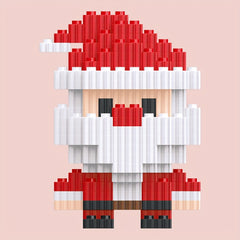 Santa Claus Building Block Toy Christmas Gift Assembled Toy