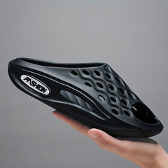 Men's Cloud Slides Pillow Slippers Lightweight Open Toe Shoes For Indoor Outdoor