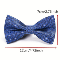 Men's Jacquard Bow Tie Casual Silk Bow Tie