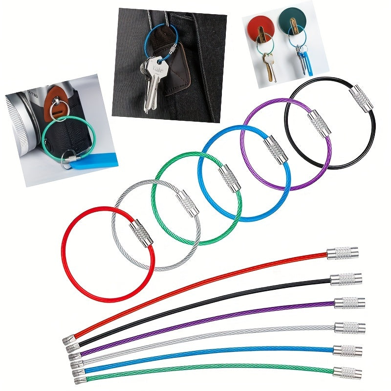 Stainless Steel Keychain Cable for Luggage Tag Holder
