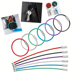 Stainless Steel Keychain Cable for Luggage Tag Holder
