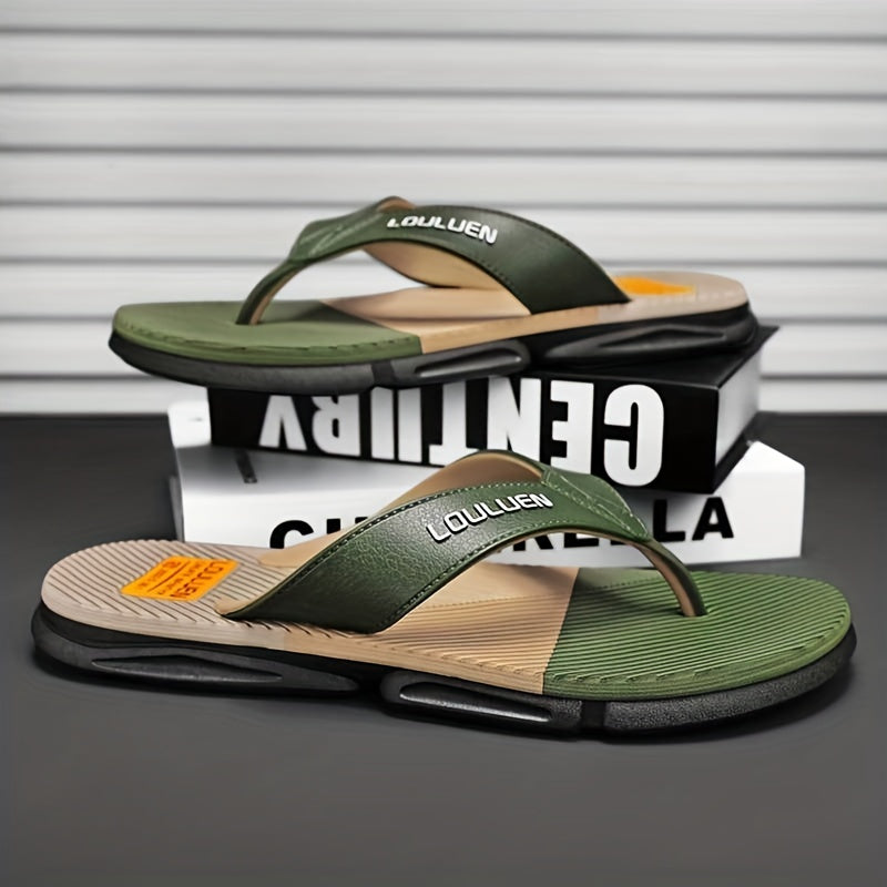 Men's Thong Sandals Non Slip Flip flops for Indoor Outdoor Beach Shower