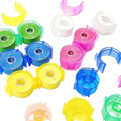 Transparent Sewing Thread Spools Clips - Set of 80