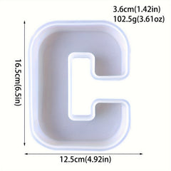 Resin Letter Pendant Molds - 3D Alphabet A-Z Symbols