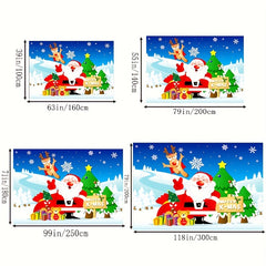 Christmas Carpet Waterproof Anti-Fouling Anti-Slip Washable Farmhouse Dwarf