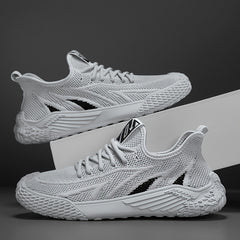 Men's Lace up Mesh Sneakers Athletic Shoes Breathable Running Basketball