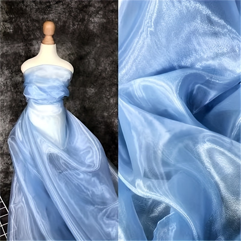 Wide Water Gloss Yarn Glitter Organza Fabric for Wedding Dress
