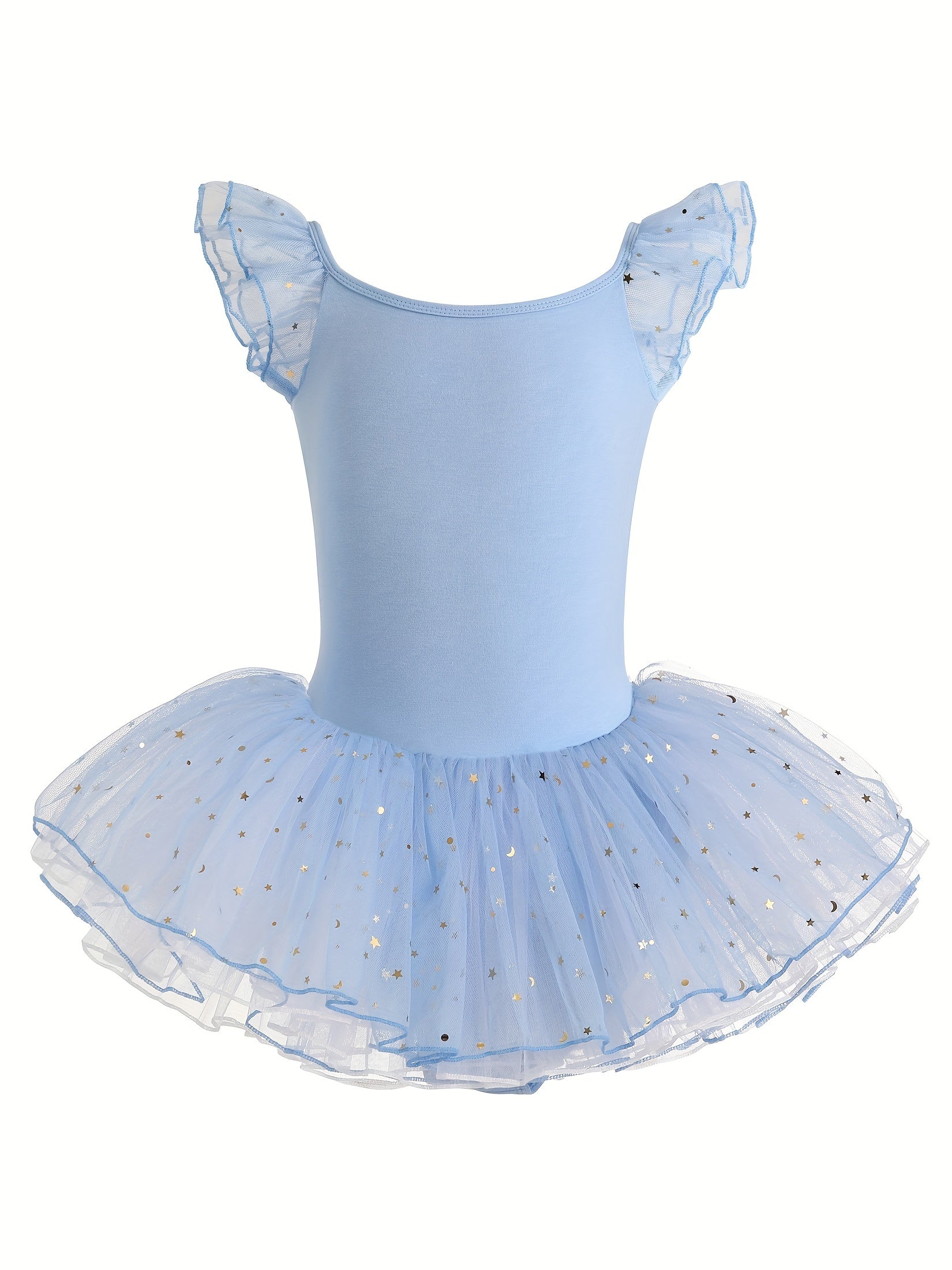 Girls 93 Cotton Sequin Trim Tutu Ballet Leotard Dance Suit