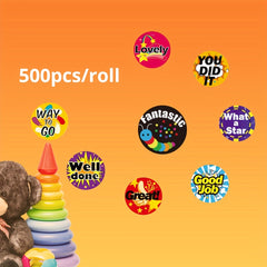 500 English Cartoon Fun Stickers for Kids